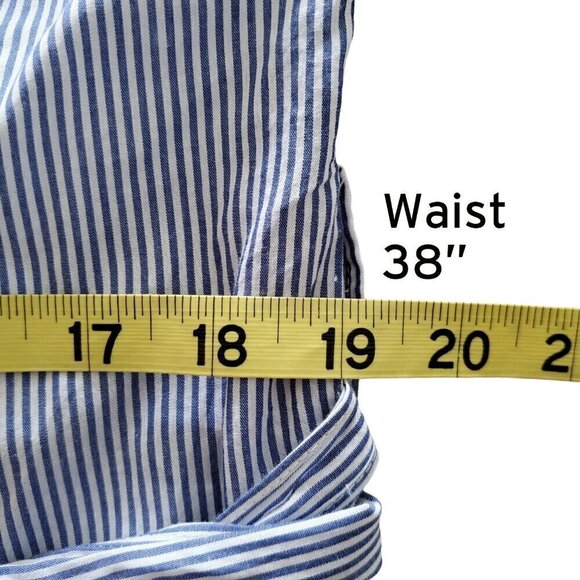 Zara Boho Striped Wrap Top Embroidered Bishop Sleeve Artsy Eclectic Size M - Picture 13 of 16